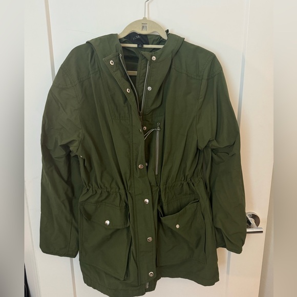J. Crew Jackets & Blazers - J. Crew Forest Green Rain Jacket